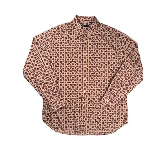 Robert Graham Long Sleeve Button Up Shirt Mens Size XL Spoke Gear Print - Picture 1 of 8